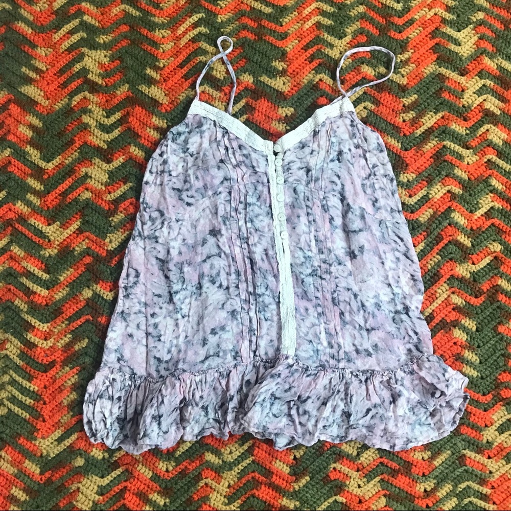 Urban Outfitters Loose Floral Tank Small